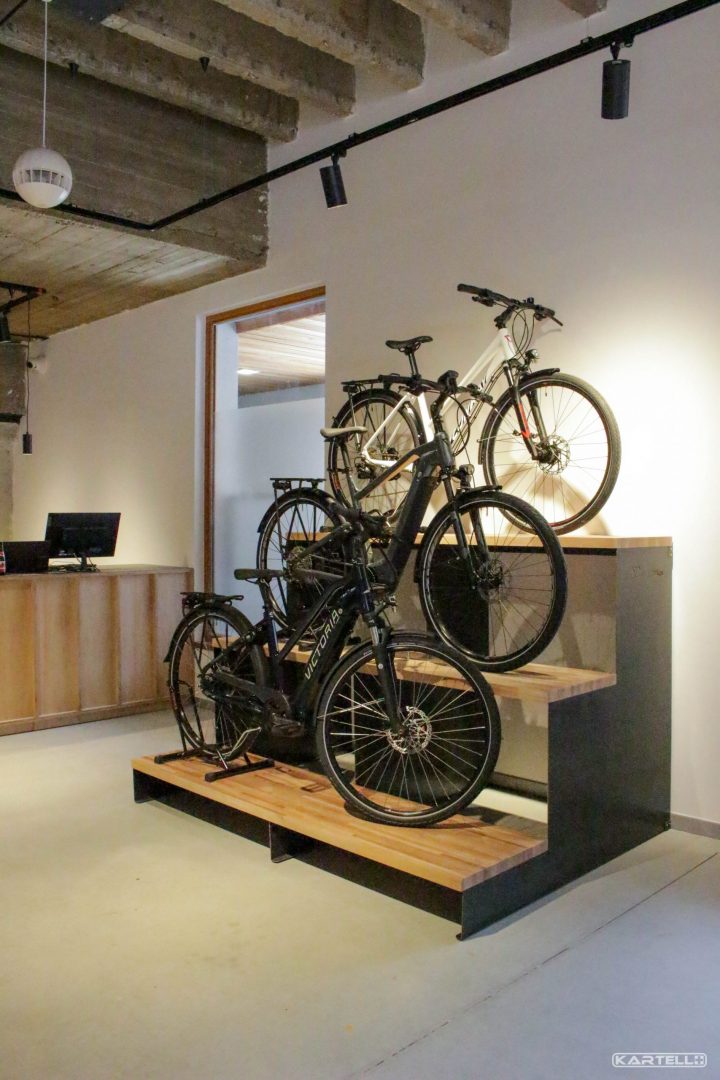Kartell Plus - Travaux aménagement du magasin Kameo Bikes à Liège