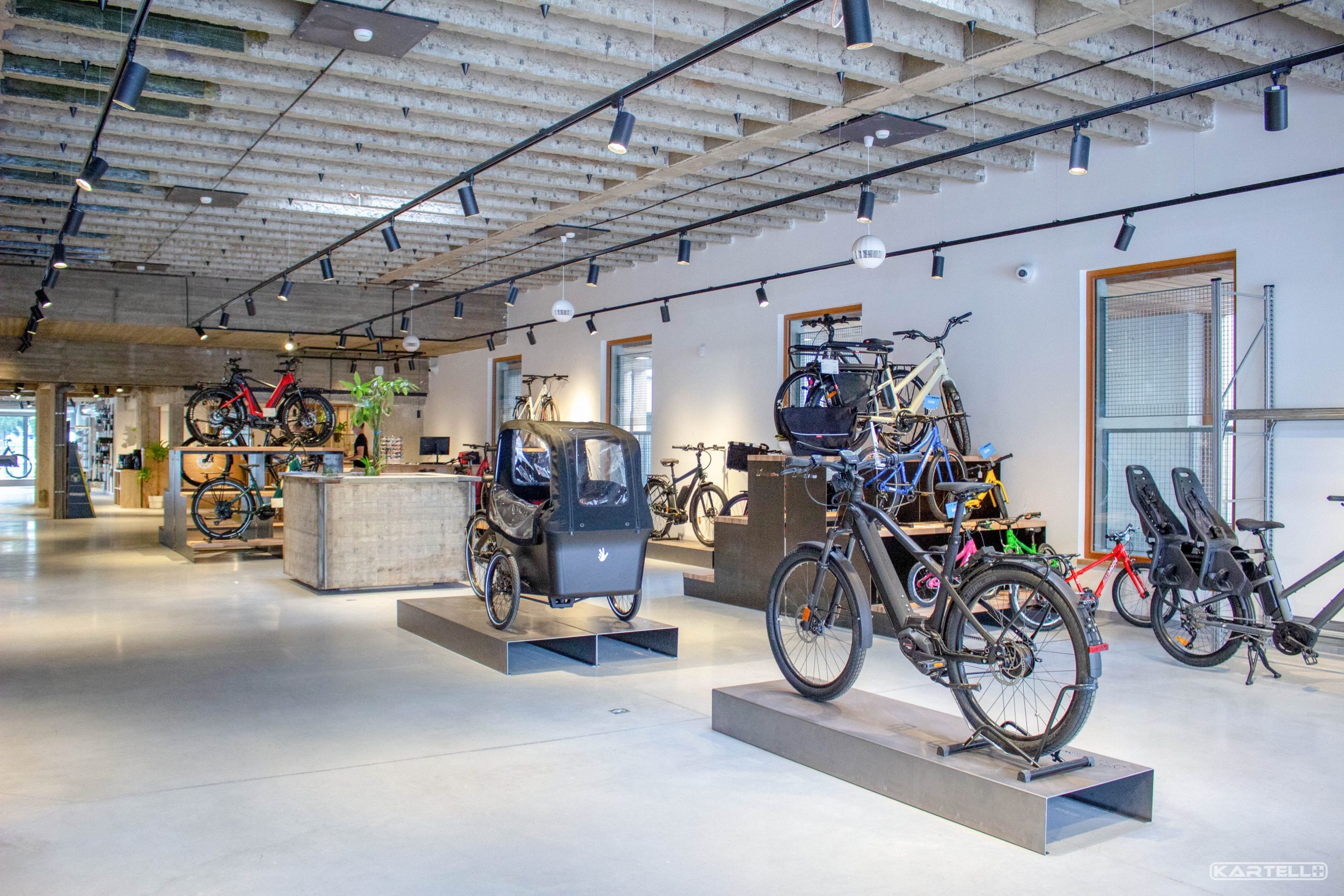 Kartell Plus - Travaux aménagement du magasin Kameo Bikes à Liège