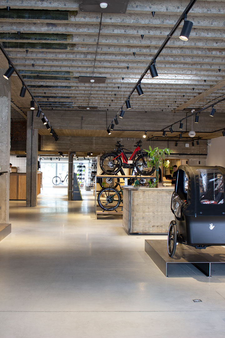 Kartell Plus - Travaux aménagement du magasin Kameo Bikes à Liège